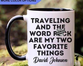 Traveling mug, traveling gift for men and women, traveling coffee mug, traveling cup, APO074041