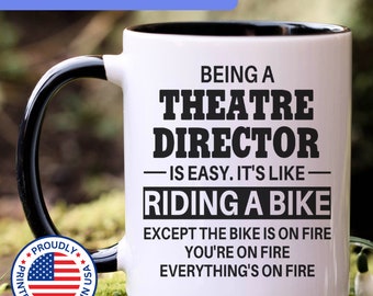 Theatre Director mug, theatre director gifts, gift for theatre director gift idea, theatre director coffee mug, APO015