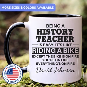 History Teacher mug, history teacher gift, history teacher gifts, history teacher coffee mug, history teacher cup, APO045
