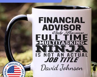 Personalized Financial Advisor mug, Financial Advisor gifts, gift for Financial Advisor, Financial Advisor coffee mug, APO060