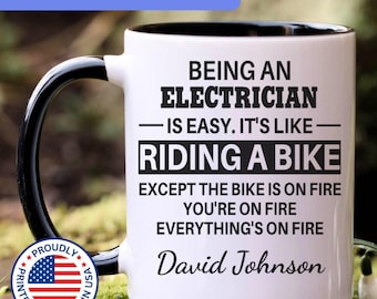 Electrician mug, Electrician gifts, gift for Electrician gift idea, Electrician coffee mug, APO045