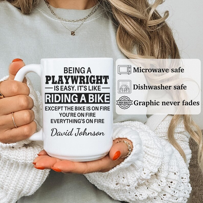 Playwright mug, Playwright gifts, gift for Playwright gift idea, Playwright coffee mug, APO045 immagine 5