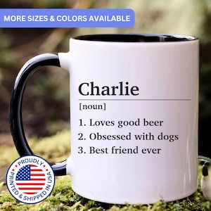 Personalized Name Definition Mug, personalized name mug, custom name coffee mug, personalized gift for her image 1
