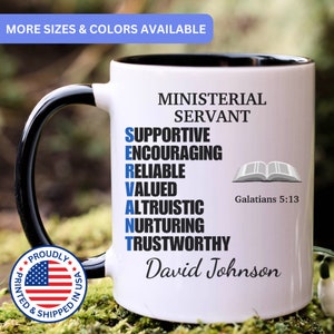 Ministerial servant gift, jw ministerial servant mug, jw gift for ministerial servant, APO11910