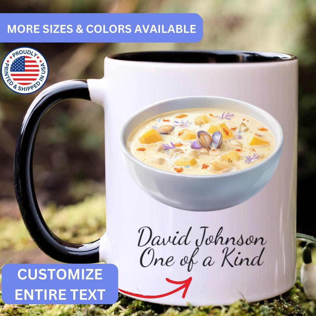 Personalized Chowder Mug, Custom Chowder Mug, Chowder Gift, Chowder ...