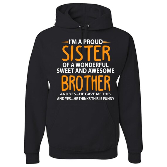 sister brother hoodie