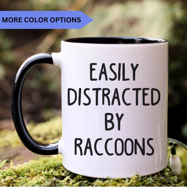 Raccoon Mug, Raccoon Gifts, Raccoon Coffee Mug, Raccoon Cup, Cute Raccoon Coffee Cup, Raccoon Mom, Personalized Mug, APO030