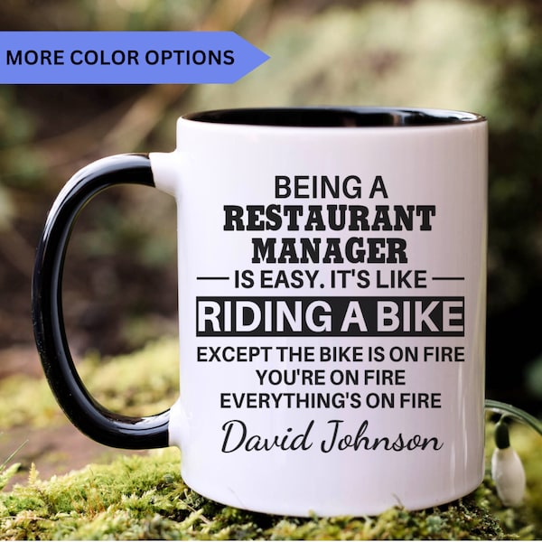 Restaurant manager gift, restaurant manager mug, new restaurant manager, best restaurant manager, funny restaurant manager gift, APO045