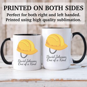Personalized Safety Helmet mug, custom Safety Helmet mug, Safety Helmet gift, Safety Helmet gifts, APO067 image 7