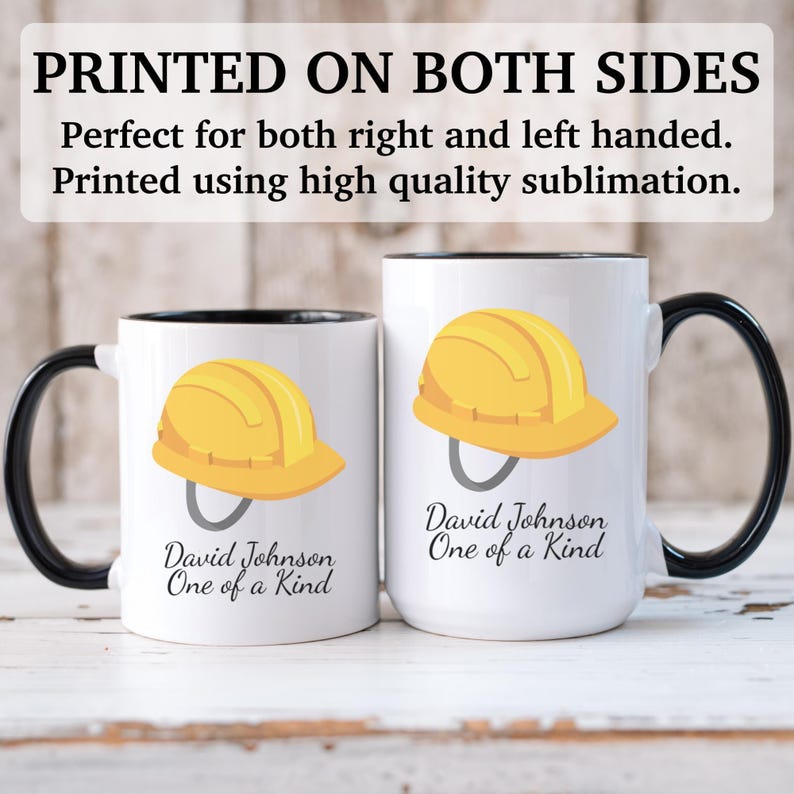 Personalized Safety Helmet mug, custom Safety Helmet mug, Safety Helmet gift, Safety Helmet gifts, APO067 image 7