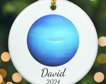 Personalized Neptune ornament, Neptune Christmas ornament, Neptune xmas ornament, APR020