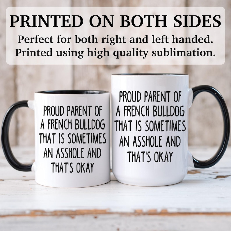 French Bulldog mug, gift for French Bulldog mom, gift for French Bulldog dad, French Bulldog gift, APO0021 image 4