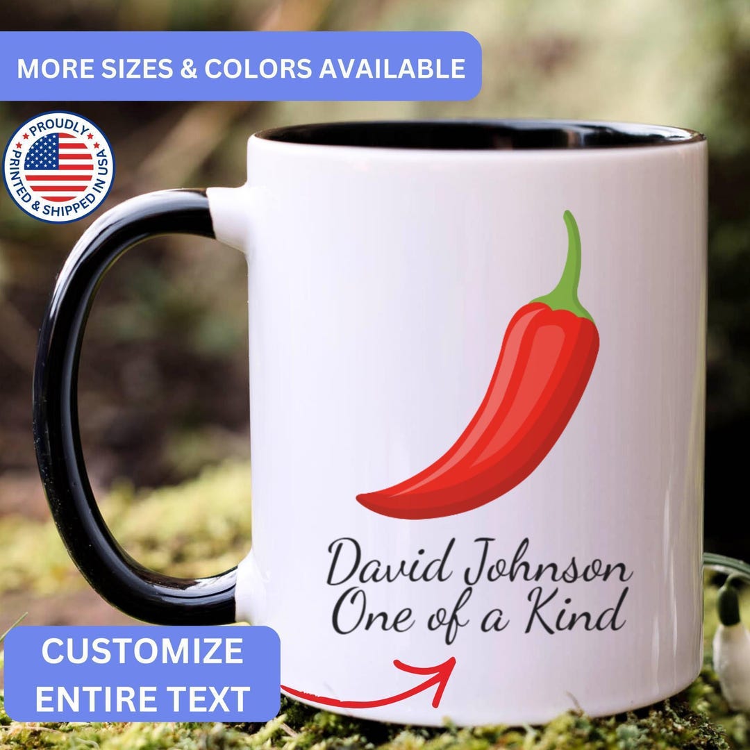 Personalized Chili Mug, Custom Chili Mug, Chili Gift, Chili Gifts ...