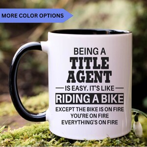 Title Agent mug, Title Agent gifts, gift for Title Agent gift idea, Title Agent coffee mug, APO015