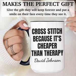 Cross Stitch gift, Cross Stitch mug, Cross Stitch gift for men and women, APO122 image 6