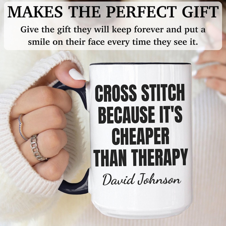 Cross Stitch gift, Cross Stitch mug, Cross Stitch gift for men and women, APO122 image 6
