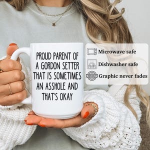 Gordon Setter mug, gift for Gordon Setter mom, gift for Gordon Setter dad, Gordon Setter gift, APO0021 bild 6