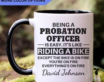 Probation officer gift, probation officer mug, new probation officer, best probation officer, funny probation officer gift, APO045