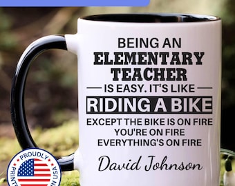 Elementary Teacher mug, Elementary Teacher gifts, gift for Elementary Teacher gift idea, Elementary Teacher coffee mug, APO045