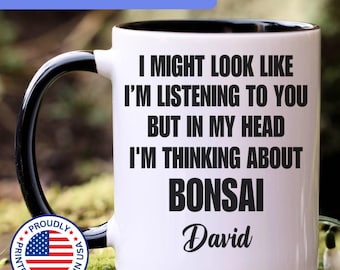 Bonsai mug, bonsai gift, bonsai gifts, bonsai coffee mug, bonsai cup, APO116