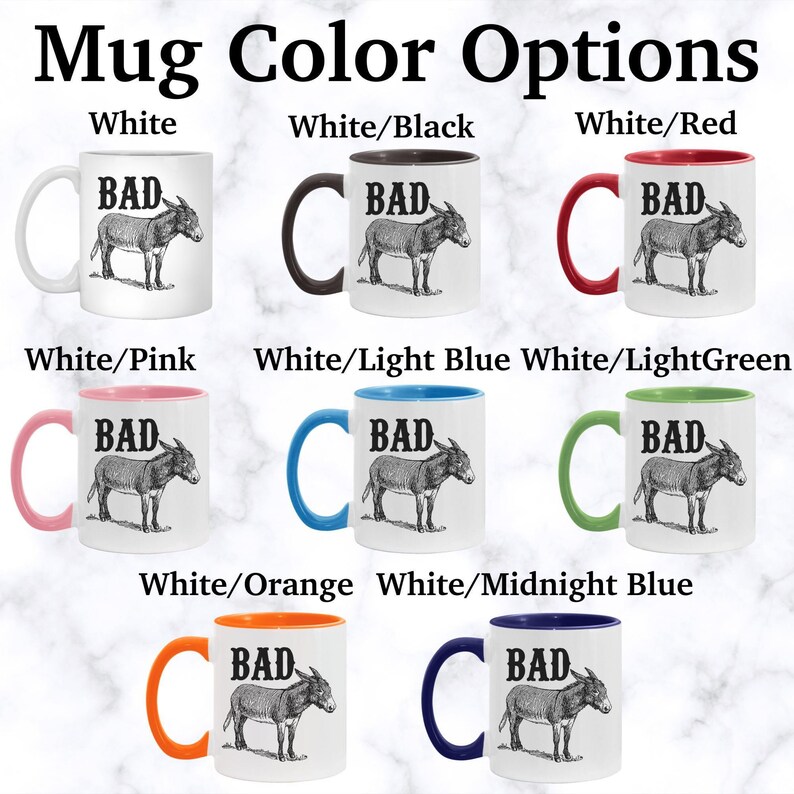 Bad A - mug amusant, mug sarcastique, cadeau amusant, cadeau sarcastique, cadeau pour homme et femme, mugs amusants, tasse à café amusante, APO016 image 3