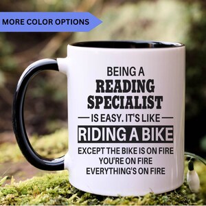 Reading Specialist mug, reading specialist gifts, gift for reading specialist gift idea, reading specialist coffee mug, APO015