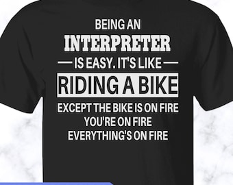 Chemise d'interprète, t-shirt d'interprète, chemise unisexe d'interprète, t-shirt d'interprète, APS001