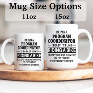 Program Coordinator mug, program coordinator gifts, gift for program coordinator gift, program coordinator APO015 image 2
