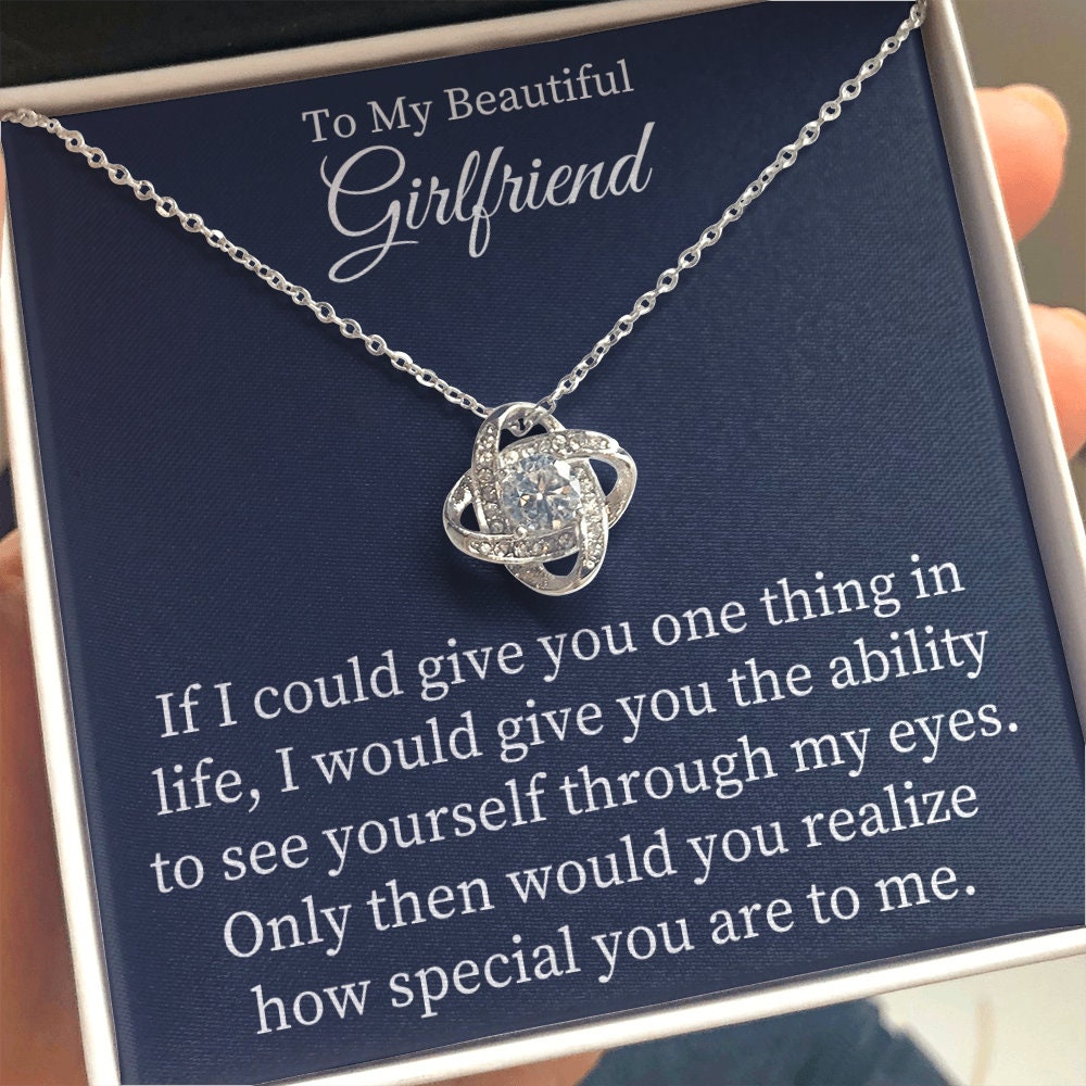 Love Knot Necklace to My Girlfriend 