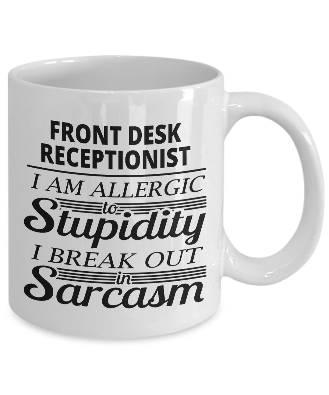 Front Desk Receptionist Gift Front Desk Receptionist Mug New Etsy