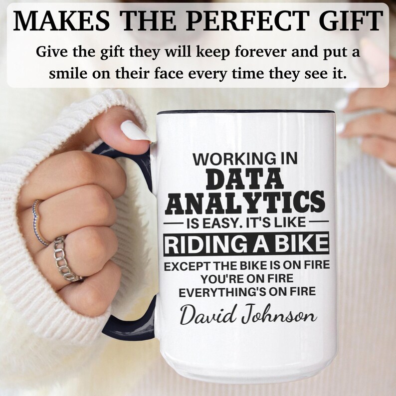 Data Analytics mug, data analytics gift, data analytics gifts, data analytics coffee mug, APO050 image 6