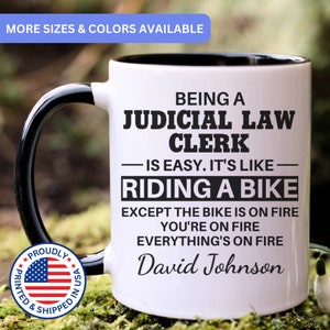 Judicial law clerk gift, judicial law clerk mug, new judicial law clerk, best judicial law clerk, funny judicial law clerk gift, APO045