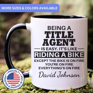 Title agent gift, title agent mug, new title agent, best title agent, funny title agent gift, title agent gift idea, title agent cup, APO045