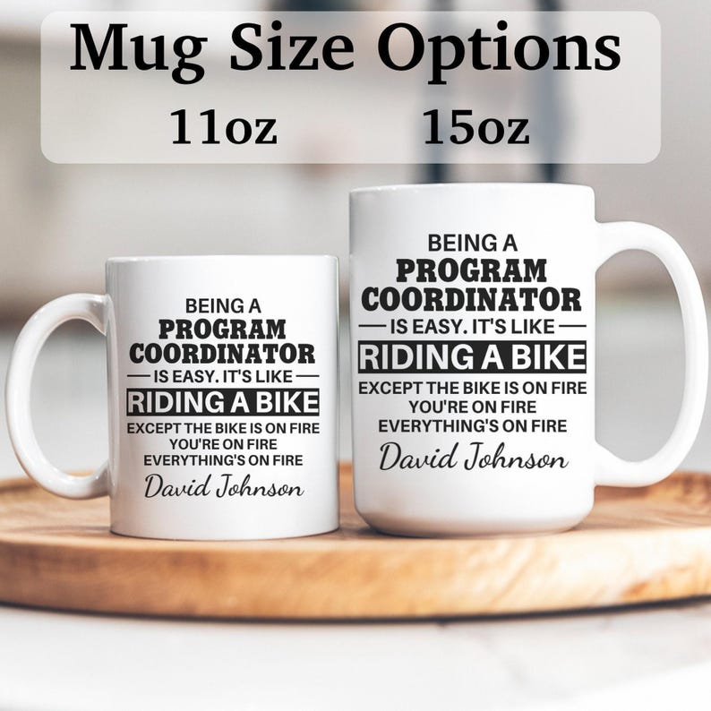 Program coordinator gift, program coordinator mug, new program coordinator, best program coordinator, funny program coordinator gift, APO045 image 2