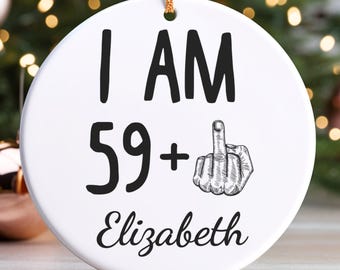 60th birthday gift, 60th birthday ornament, 60 year old birthday gifts, happy 60th birthday, 60th bday gifts,60th birthday gag, APR012