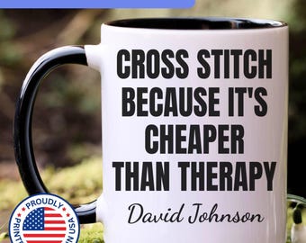 Cross Stitch gift, Cross Stitch mug, Cross Stitch gift for men and women, APO122