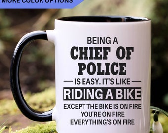 Chief Of Police mug, chief of police gifts, gift for chief of police gift idea, chief of police coffee mug, APO015