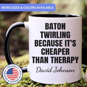 Baton Twirling gift, Baton Twirling mug, Baton Twirling gift for men and women, APO122