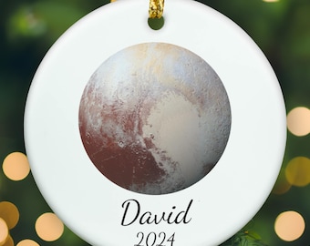 Personalized Pluto ornament, pluto Christmas ornament, pluto xmas ornament, APR020