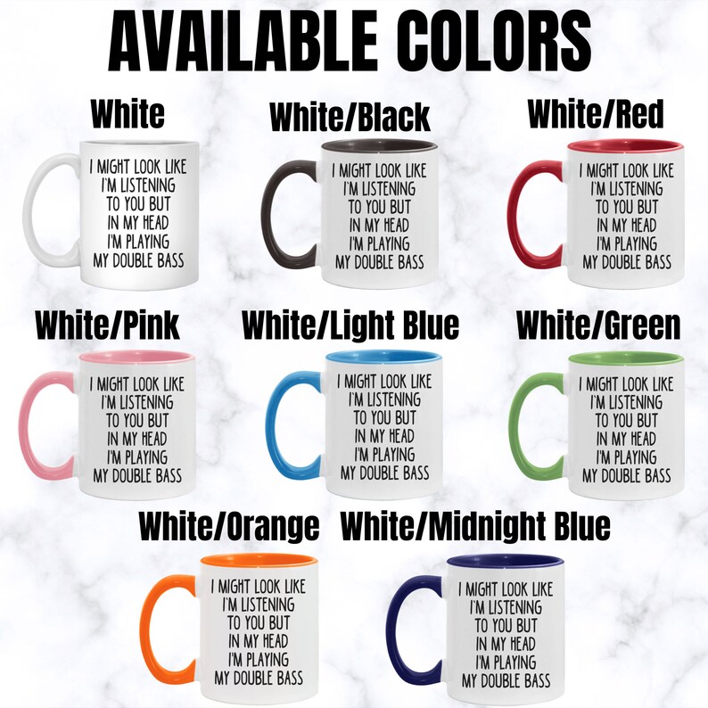 Double Bass Mug, Double Bass Gift, Double Bass Gifts, Double Bass Cofee