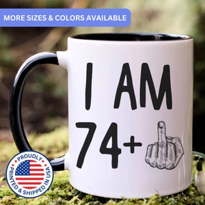 Funny 75th birthday gift, 75th birthday mug, 75 year old birthday gifts, happy 75th birthday, 75th bday party, CWM050