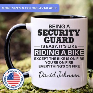 Security Guard mug, Security Guard gifts, gift for Security Guard, Security Guard coffee mug, Security Guard cup, APO045