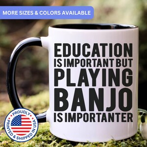 Banjo gift, Banjo mug, Banjo enthusiast, gift for Banjo player, APO024