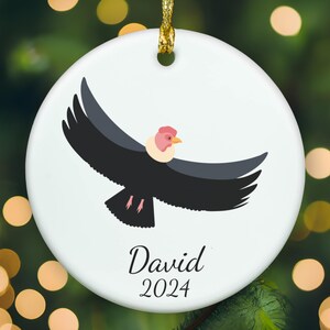 Personalized Condor ornament, condor Christmas ornament, condor xmas ornament, APR011