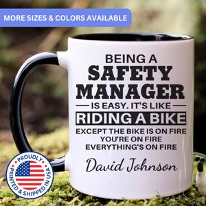Safety Manager mug, Safety manager gifts, gift for Safety manager gift idea, Safety manager coffee mug, APO045