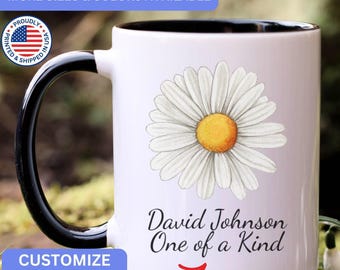 Personalized Daisy mug, custom Daisy mug, Daisy gift, Daisy gifts, APO063