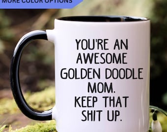 Golden Doodle mom gift, Golden Doodle mug, gift for awesome Golden Doodle mom, Golden Doodle gifts, CWM058