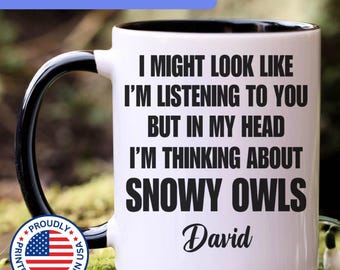 Snowy Owl mug, snowy owl gift, snowy owl gifts, snowy owl coffee mug, snowy owl cup, APO118