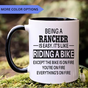 Rancher mug, rancher gifts, gift for rancher gift idea, rancher coffee mug, APO015