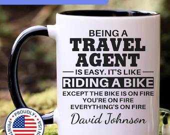 Travel Agent mug, travel agent gift, travel agent gifts, travel agent coffee mug, travel agent cup, APO045